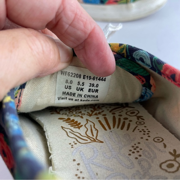 🚦3/$33 Keds x Rifle Papaer Company Floral Sneakers - Bundle Bundle Bundle!! - Picture 8 of 8
